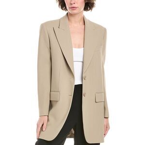 Michael Kors Collection Womens Boyfriend Blazer, Beige